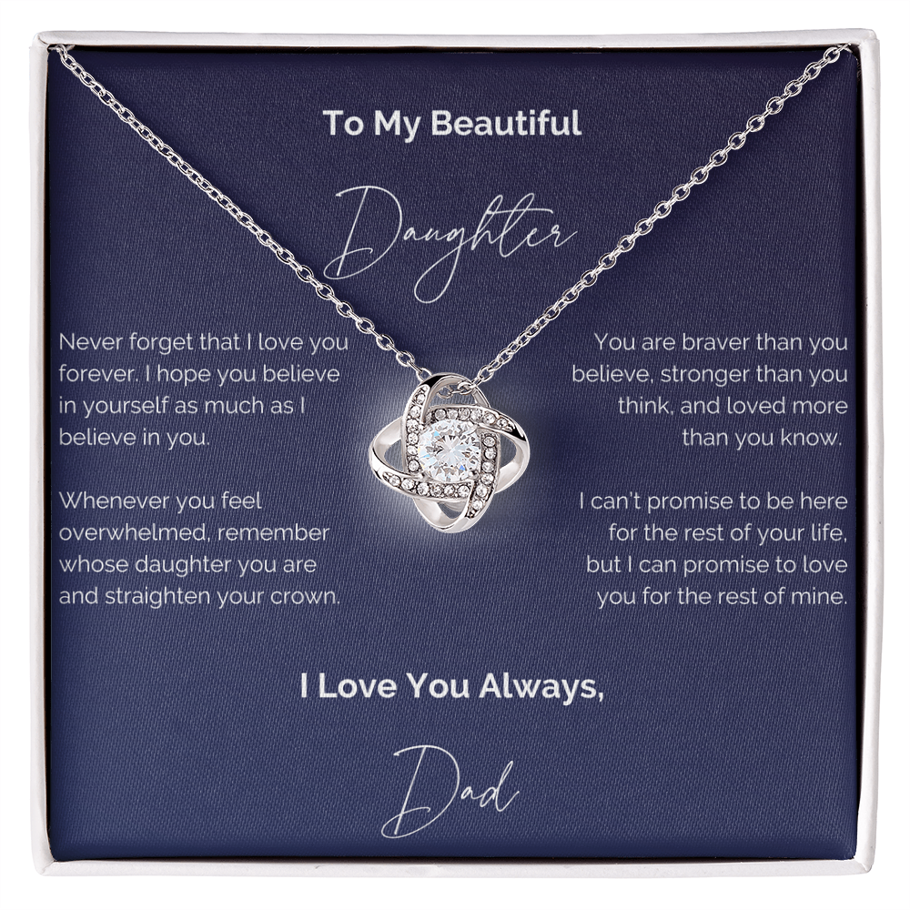 To My Beautiful Daughter Necklace