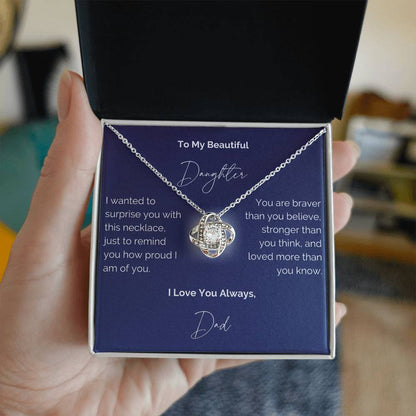 To My Daughter Necklace