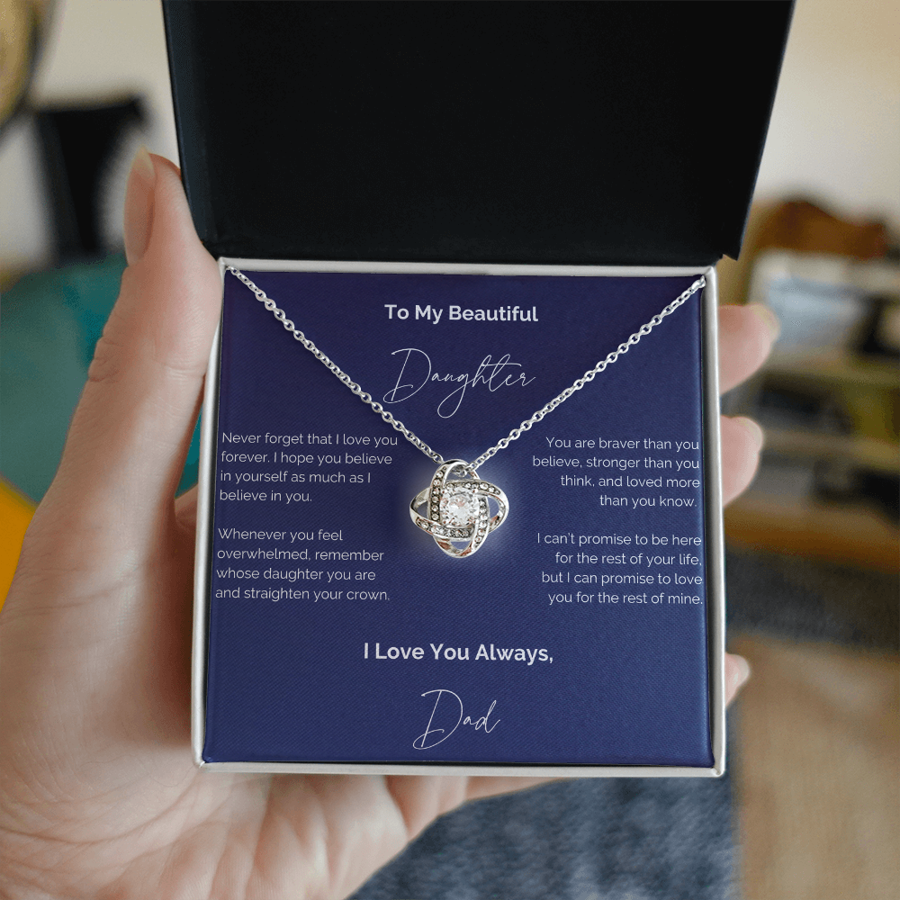 To My Beautiful Daughter Necklace
