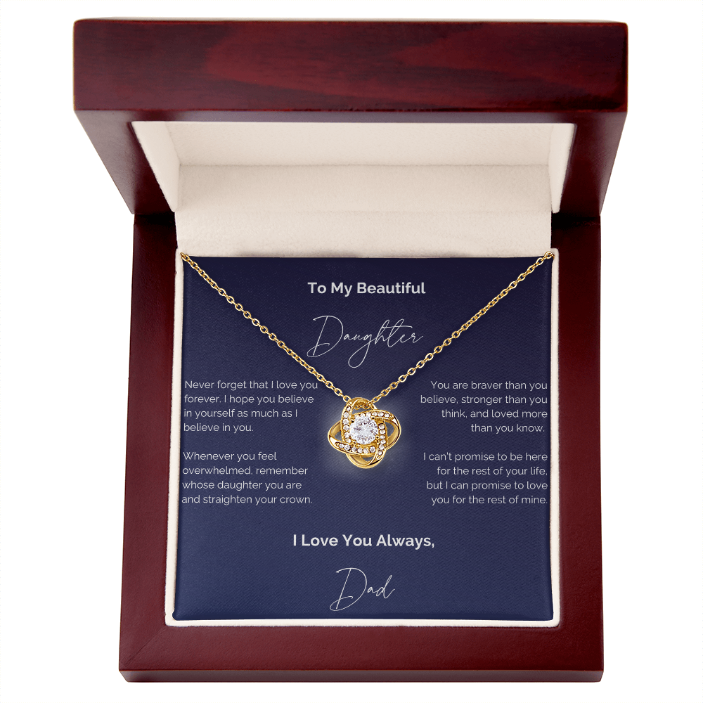To My Beautiful Daughter Necklace