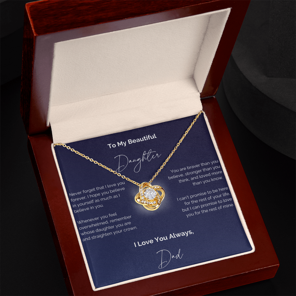 To My Beautiful Daughter Necklace