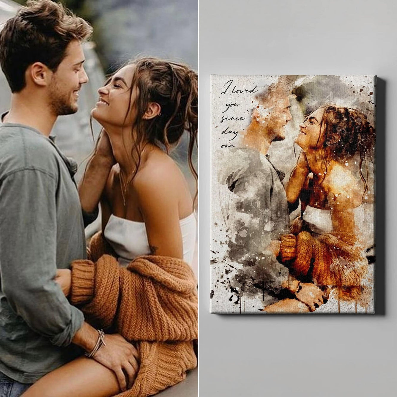 Couples Personalized Portrait