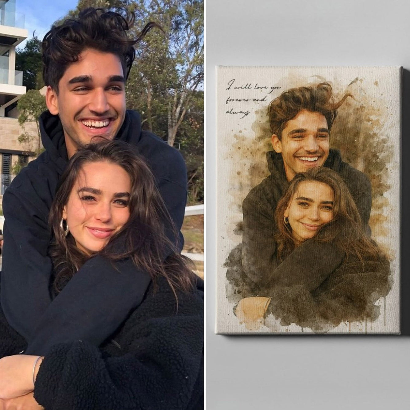 Couples Personalized Portrait